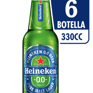 Pack 6 un. Cerveza Heineken Cero Lager Sin Alcohol 330 cc